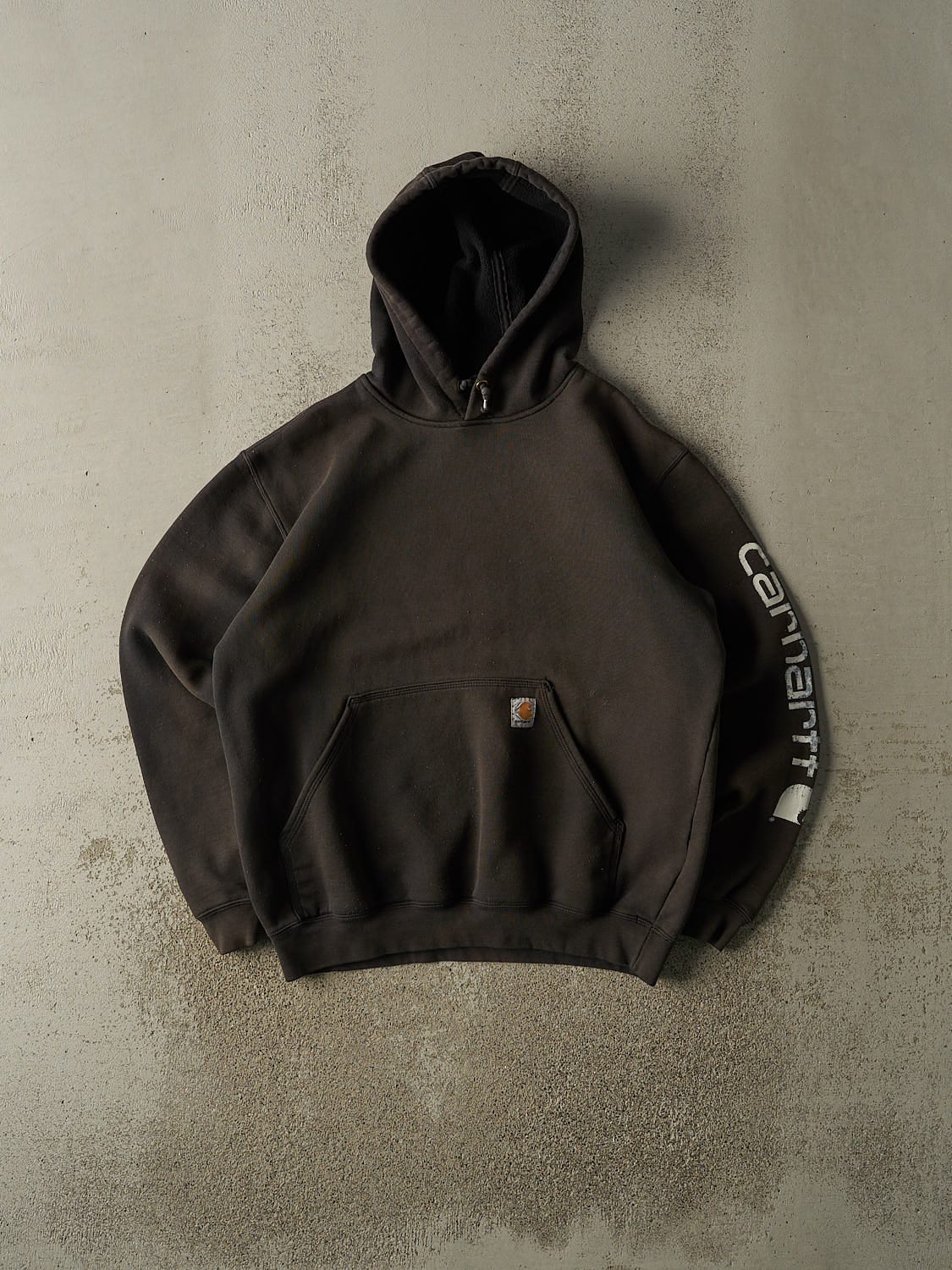 Vintage Y2K Sun Faded Black Carhartt Hoodie (M/L)
