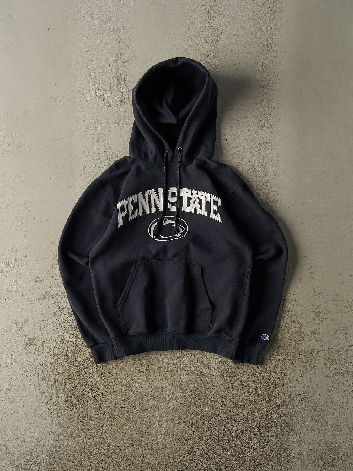 Vintage 90s Navy Blue Penn State Champion Hoodie (XS)