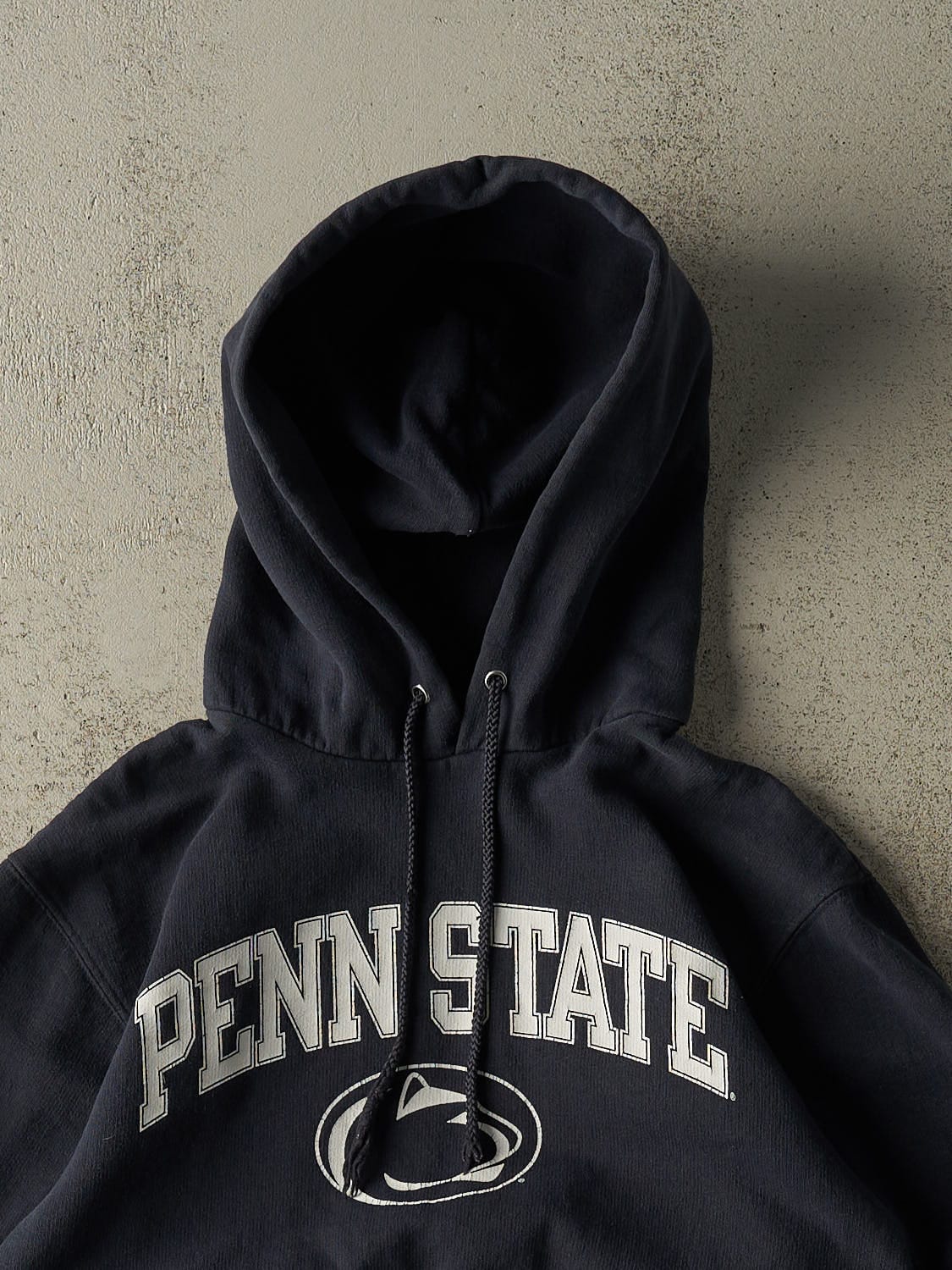 Vintage 90s Navy Blue Penn State Champion Hoodie (XS)