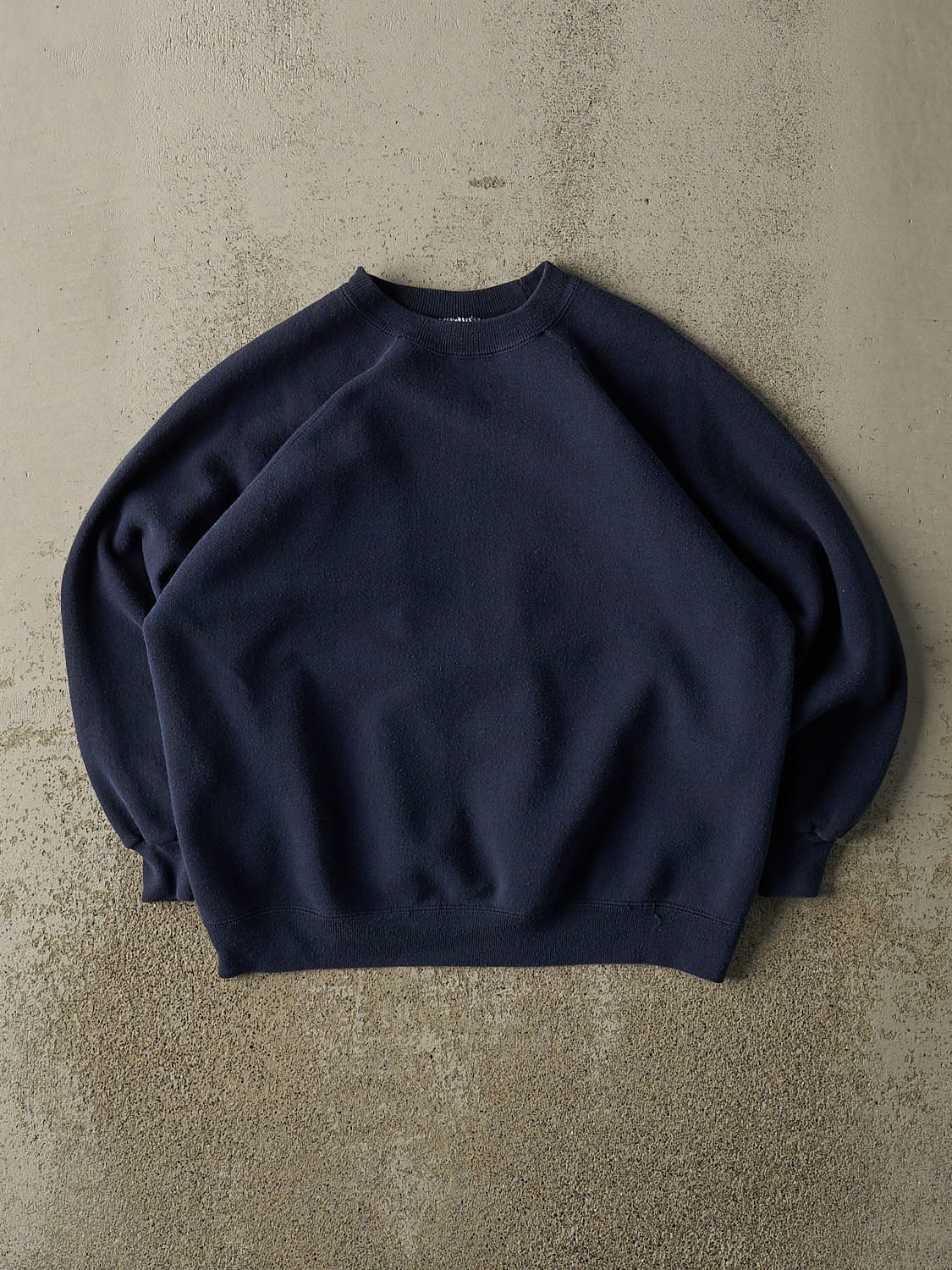 Vintage 80s Navy Blue Blank Crewneck (M)