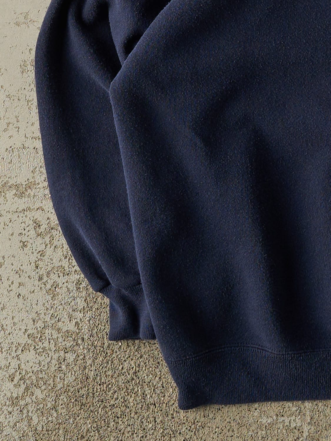 Vintage 80s Navy Blue Blank Crewneck (M)