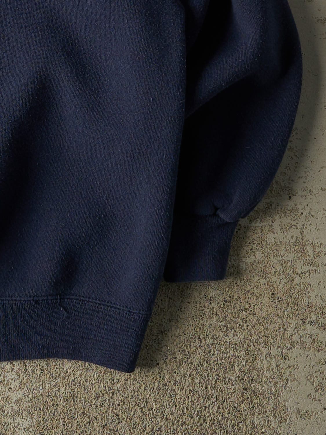 Vintage 80s Navy Blue Blank Crewneck (M)