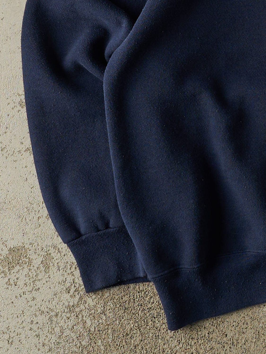 Vintage 90s Navy Blue Georgetown University Hoyas Embroidered Crewneck (M)