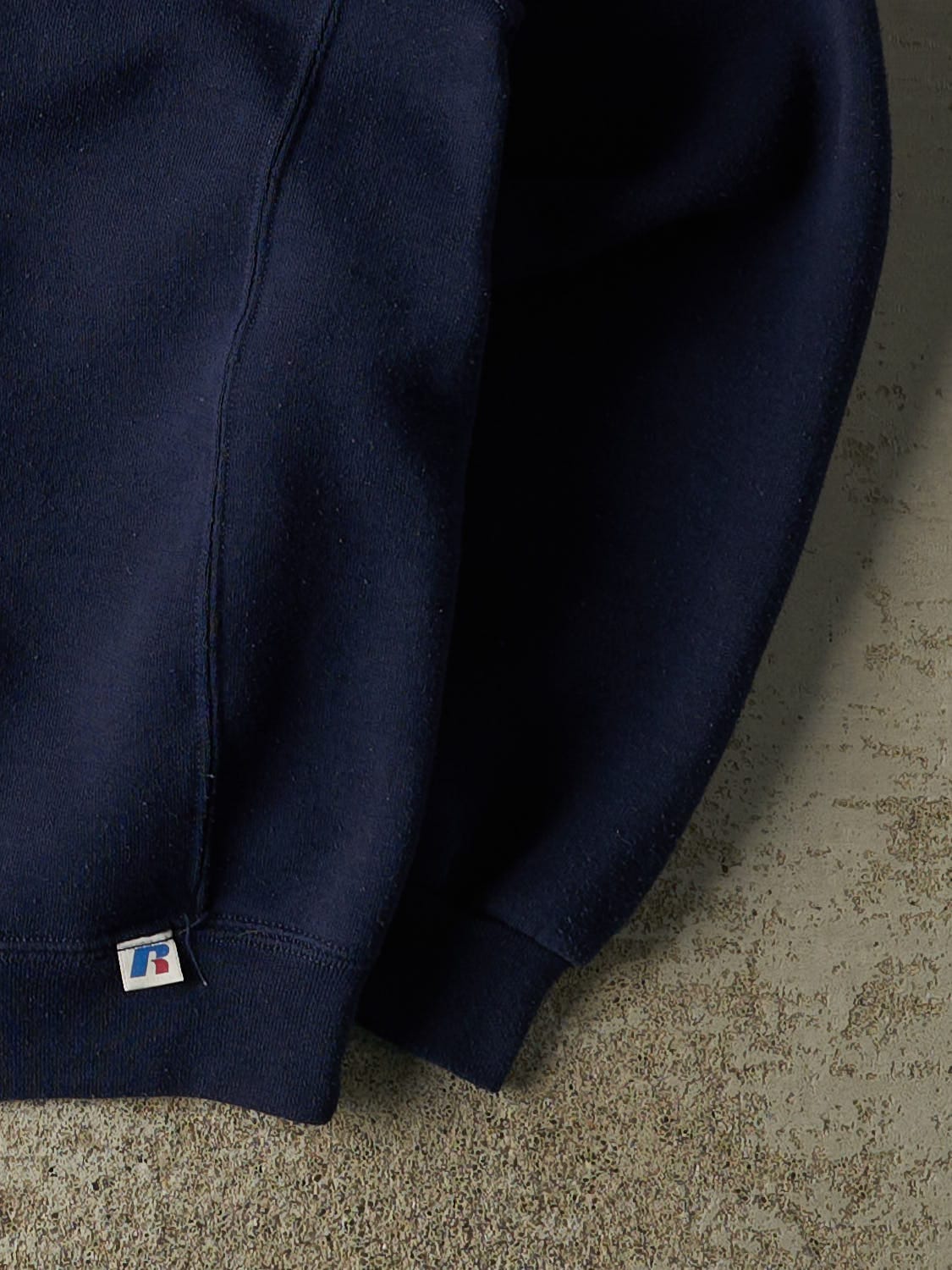 Vintage Y2K Navy Blue Russell Athletic Monmouth University Crewneck (M/L)
