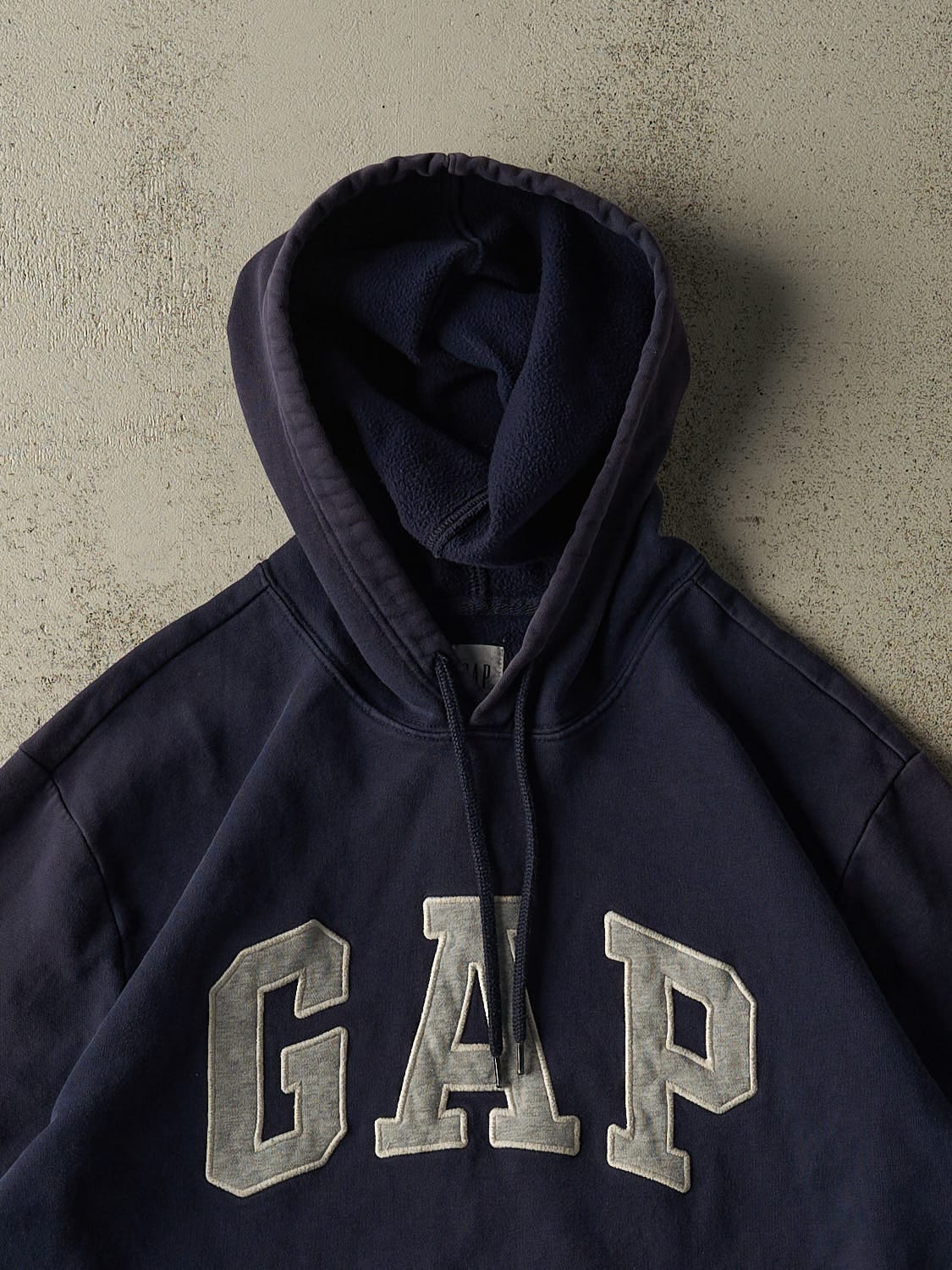 Vintage 90s Navy Blue Gap Embroidered Hoodie (XL/XXL)