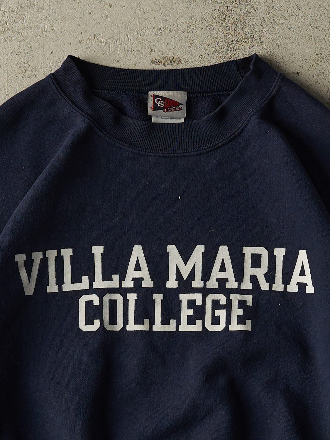 Vintage 90s Navy Blue Villa Maria College Crewneck (S/M)