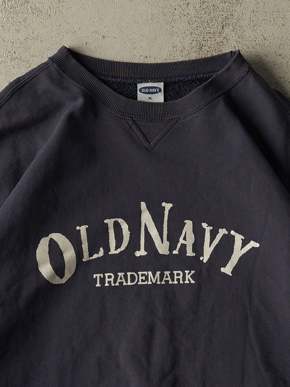 Vintage 90s Navy Blue Old Navy Crewneck (XL/XXL)
