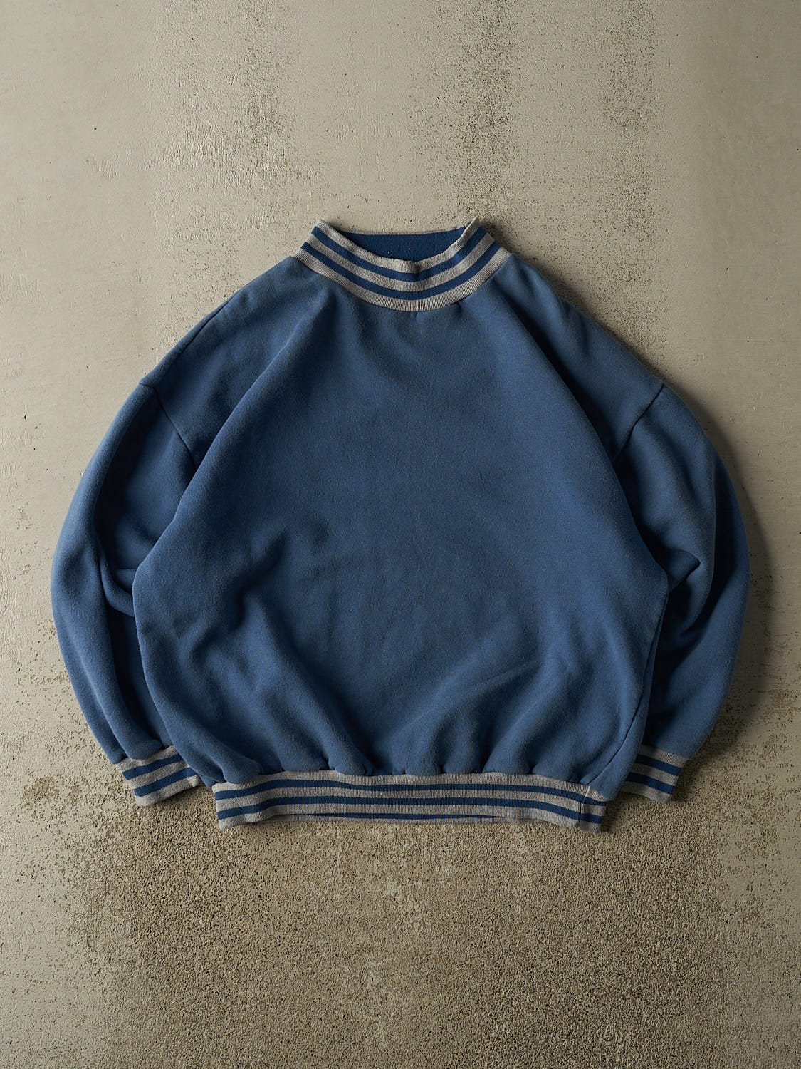 Vintage 90s Blue Striped Crewneck (XL)