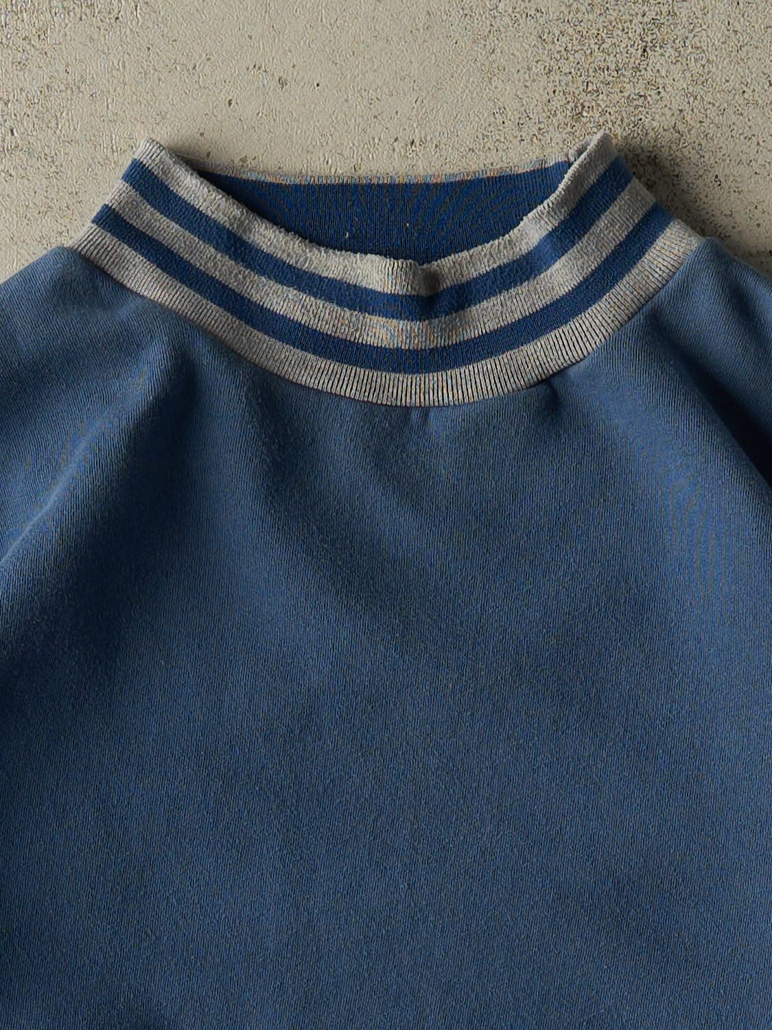 Vintage 90s Blue Striped Crewneck (XL)