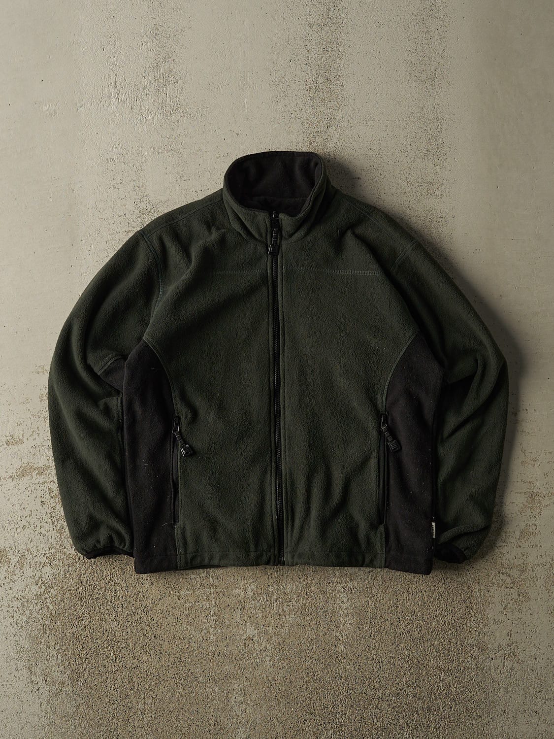 Vintage 90s Green Zip Up Fleece (S)