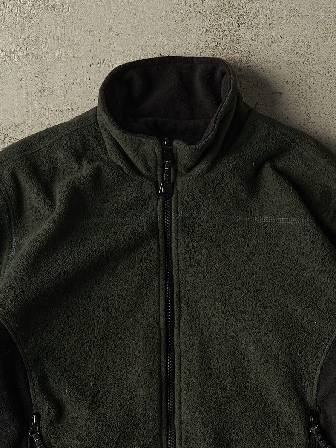 Vintage 90s Green Zip Up Fleece (S)
