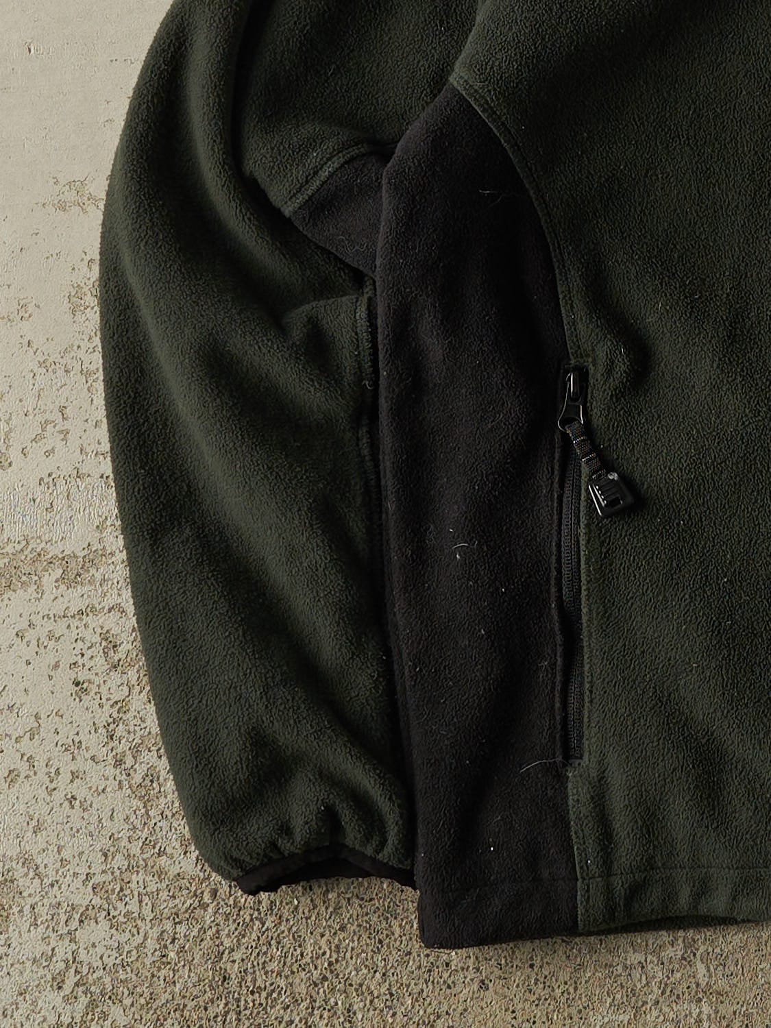 Vintage 90s Green Zip Up Fleece (S)