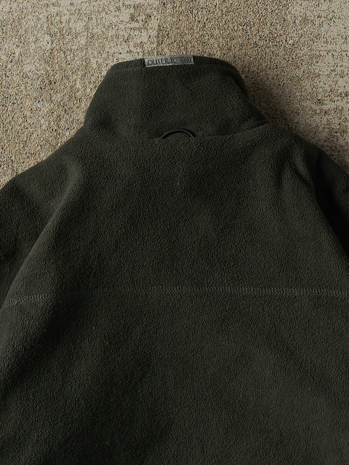 Vintage 90s Green Zip Up Fleece (S)