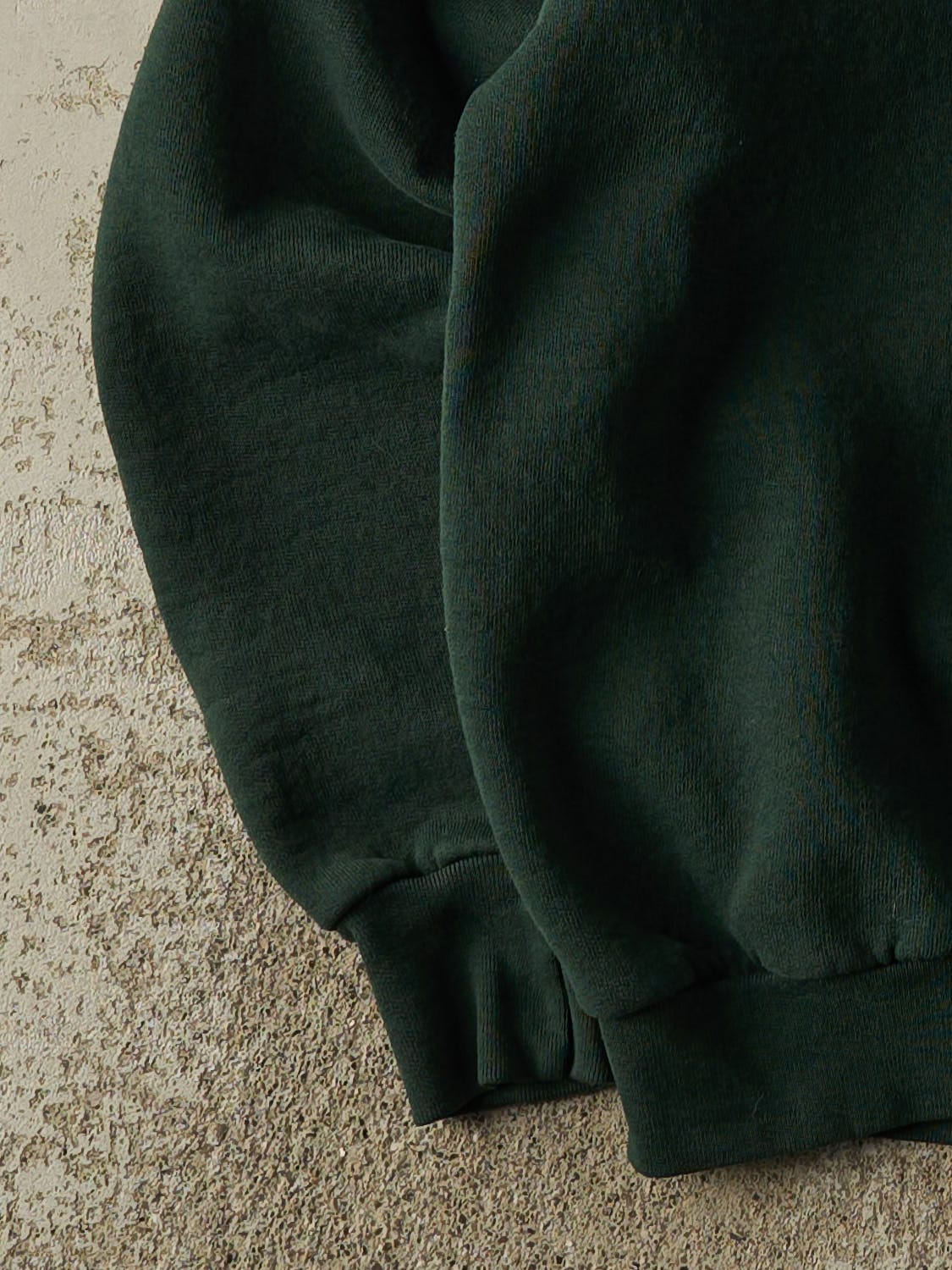Vintage 90s Green Blank Crewneck (S)