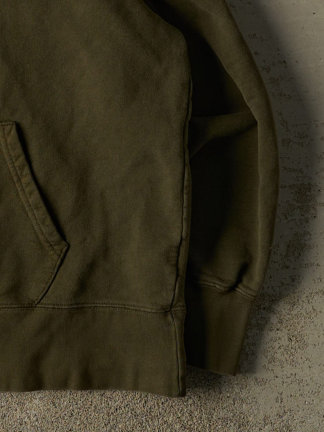 Vintage 90s Green Roots Embroidered Quarter Zip Sweater (L/XL)
