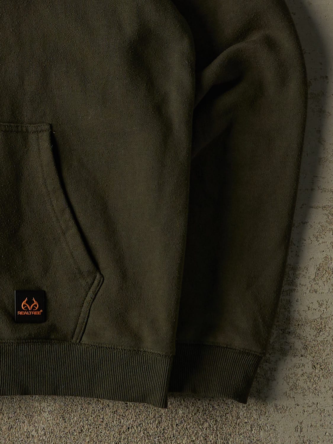 Vintage Y2K Green Realtree Embroidered Zip Up Hoodie (L/XL)