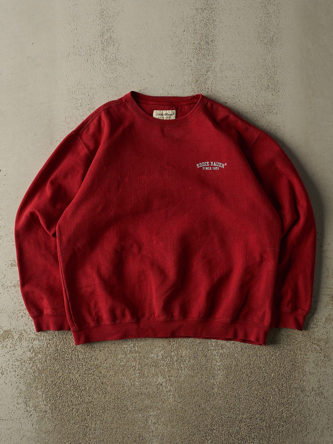 Vintage 90s Red Eddie Bauer Embroidered Crewneck (M/L)