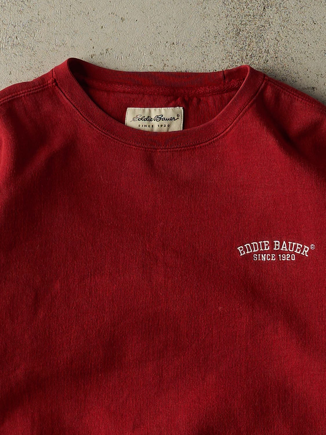 Vintage 90s Red Eddie Bauer Embroidered Crewneck (M/L)