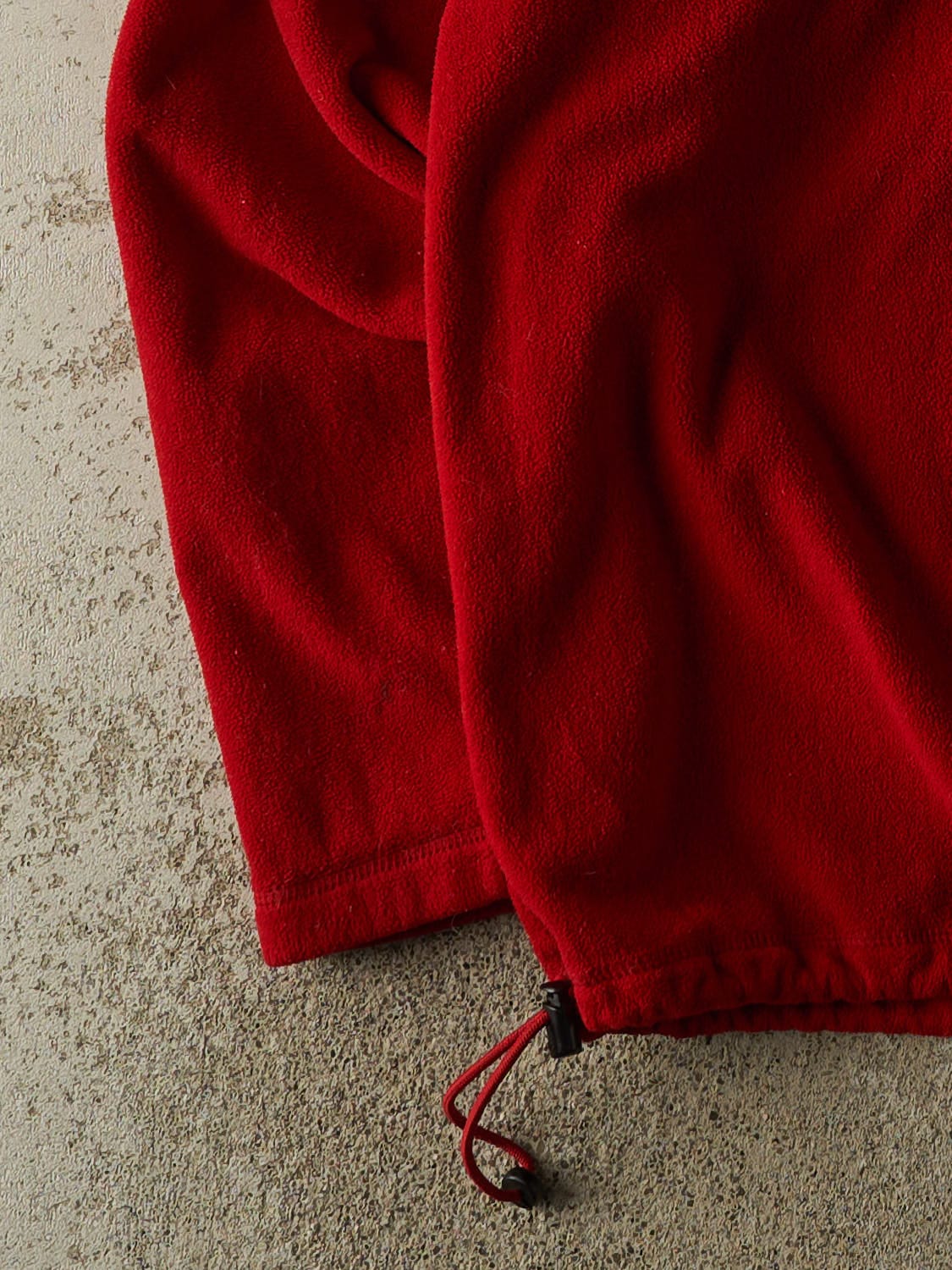 Vintage Y2K Red Tommy Hilfiger Quarter Zip Fleece (M/L)