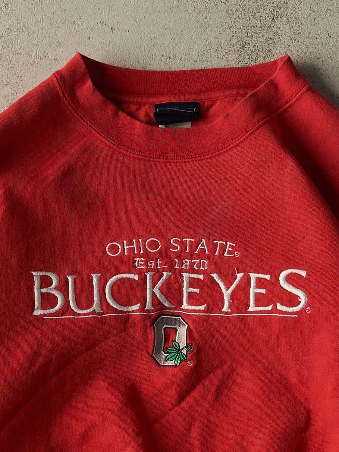 Vintage 90s Red Ohio State Buckeyes Crewneck (S/M)