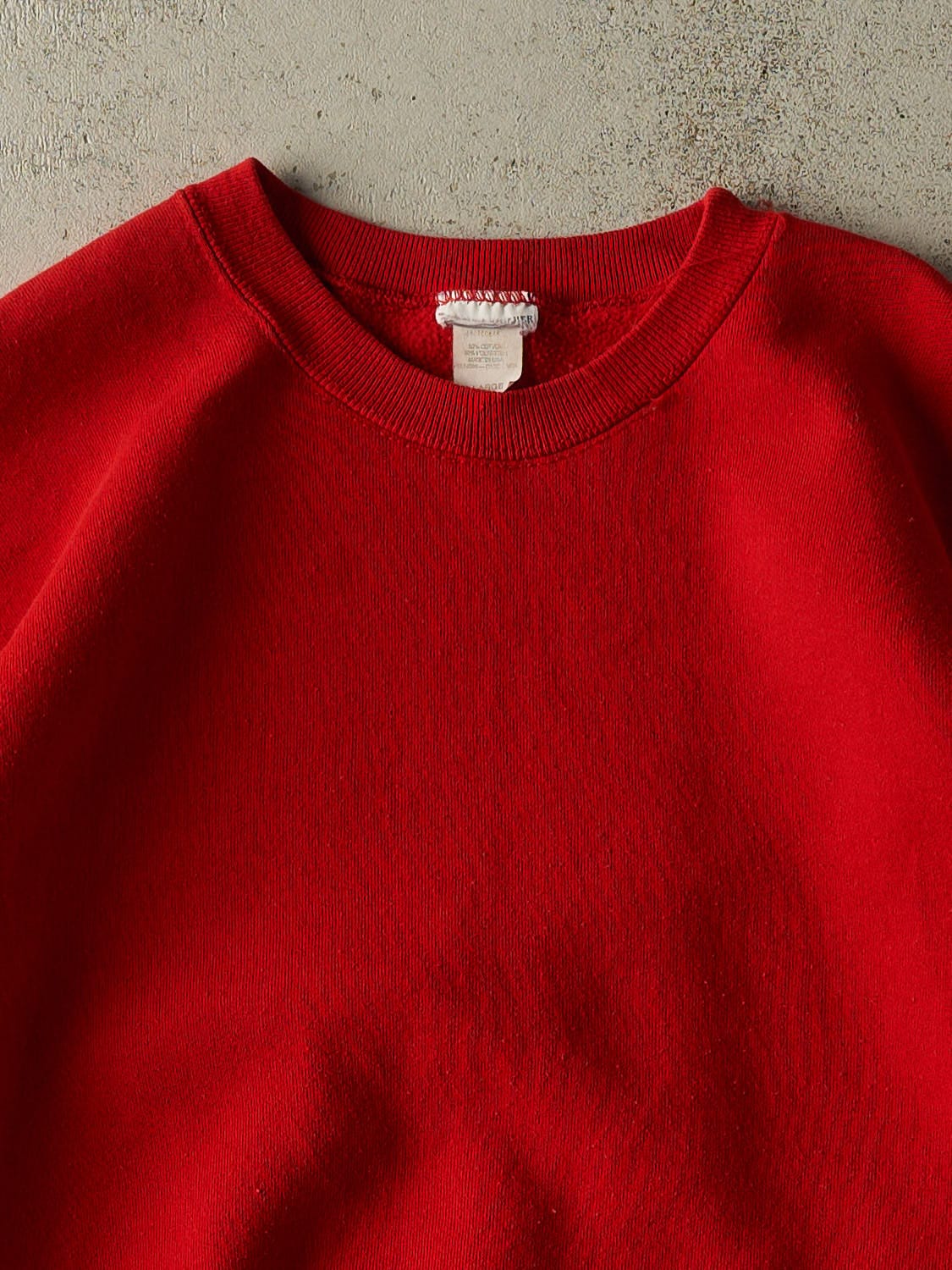 Vintage 90s Red Blank Crewneck (L)