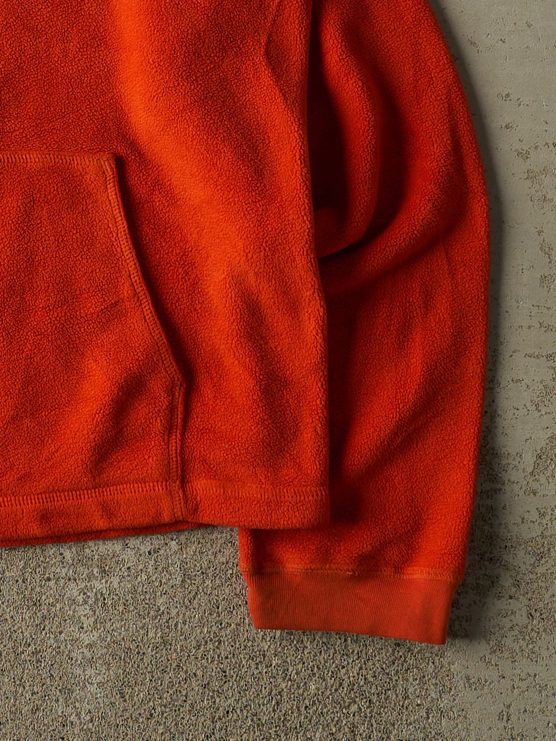 Vintage Y2K Orange Harley Davidson Fleece Hoodie (S/M)