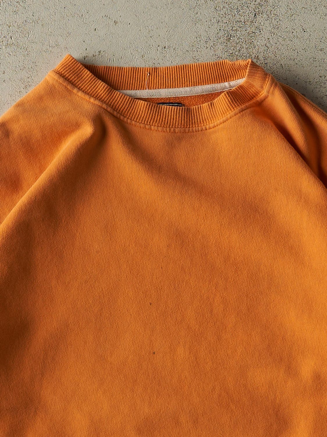 Vintage 90s Faded Orange BUM Equipment Surf Wear Crewneck (L/XL)