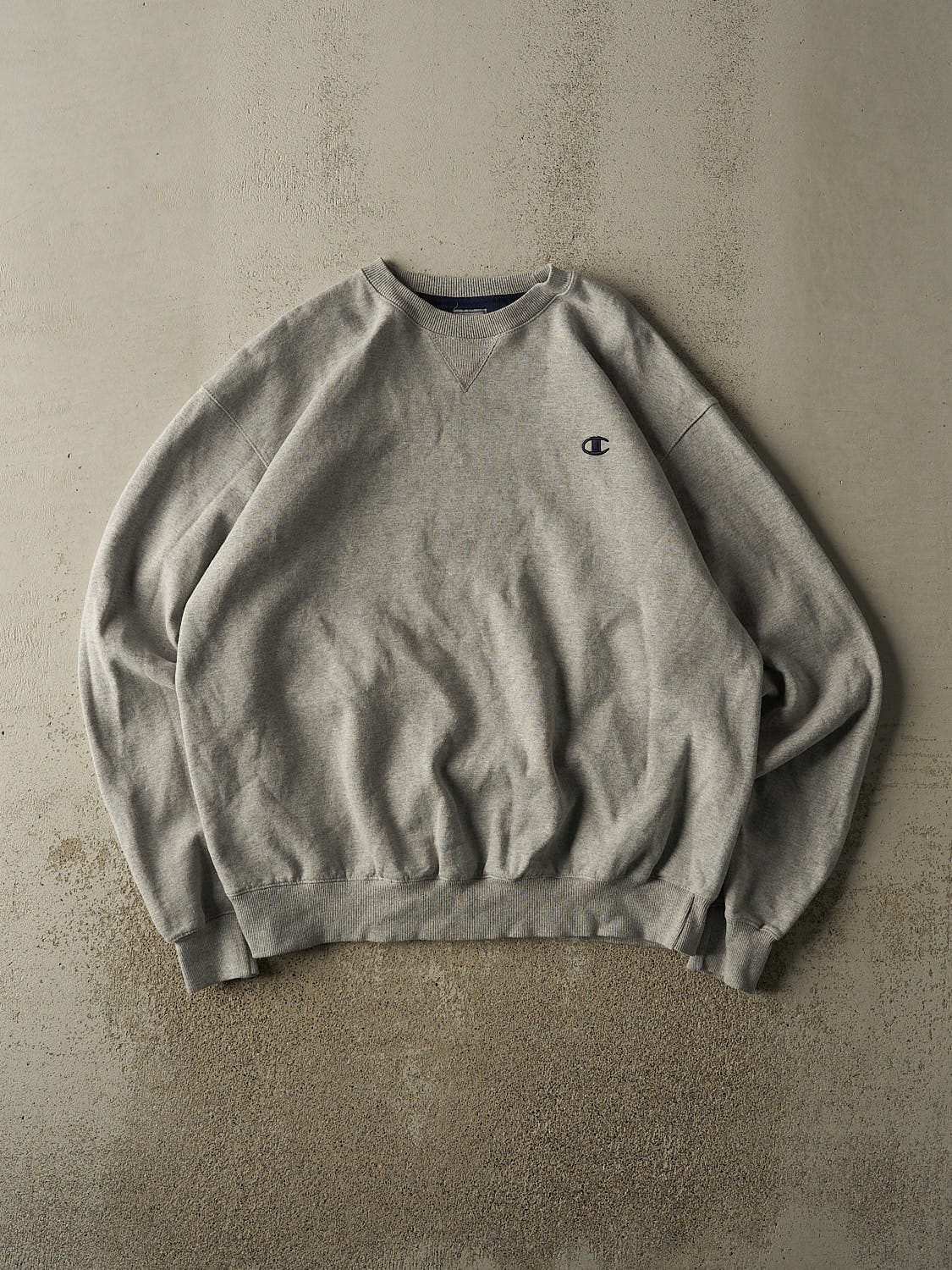 Vintage Y2K Grey Champion Embroidered Crewneck (XXL/XXXL)