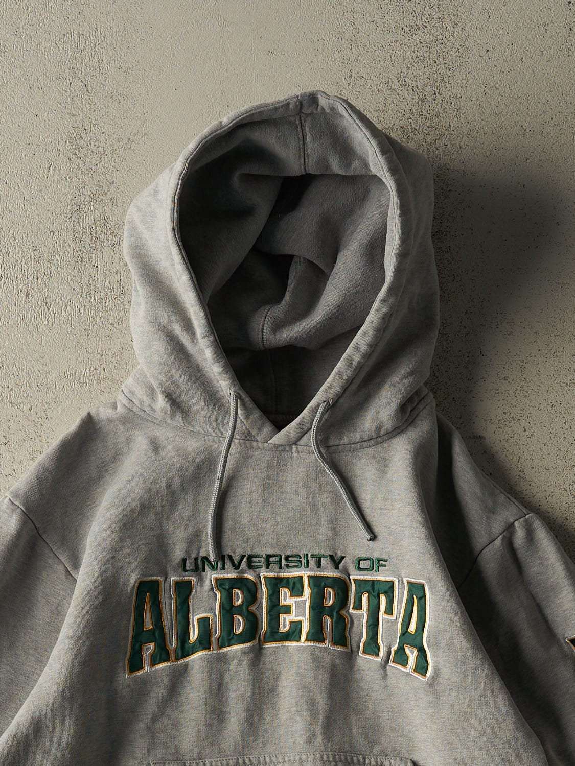 Vintage Y2K Grey University of Alberta Hoodie (XS)