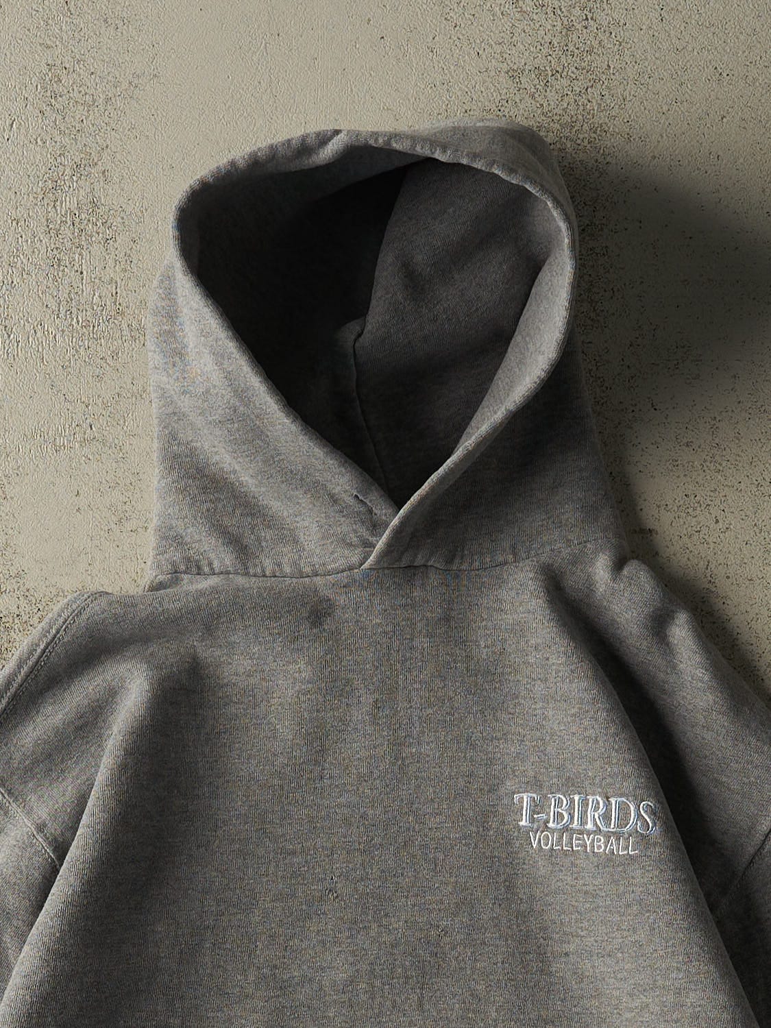 Vintage 90s Grey Russell Athletic T Birds Volleyball Hoodie (S)