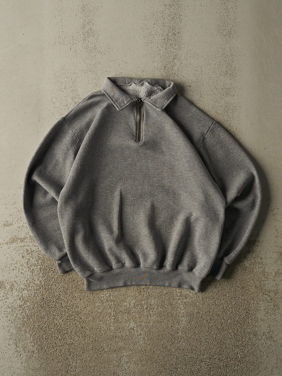 Vintage 90s Grey Quarter Zip Sweater (S/M)