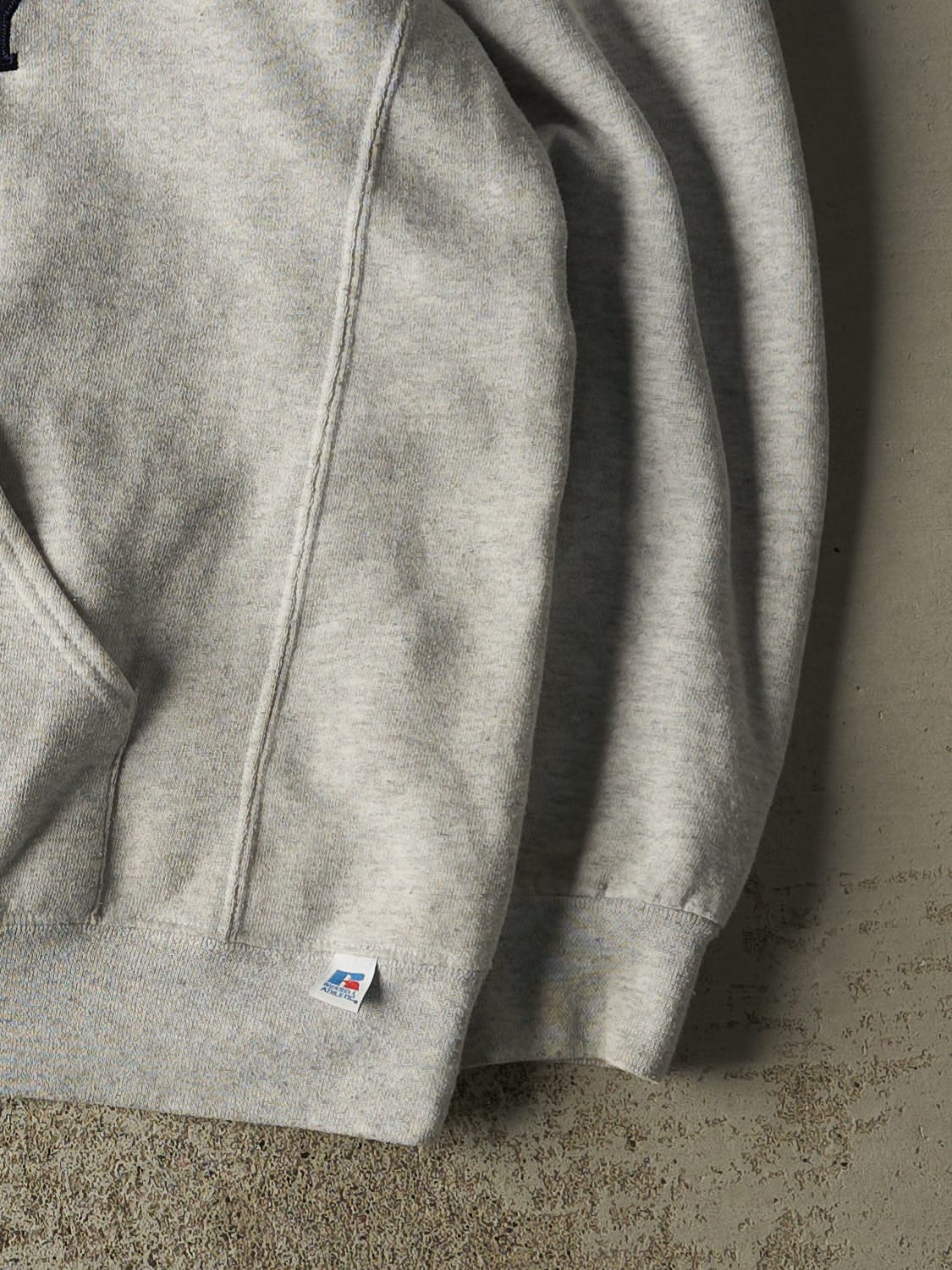 Vintage 90s Heather Grey Russell Athletic Yale University Hoodie (XL/XXL)