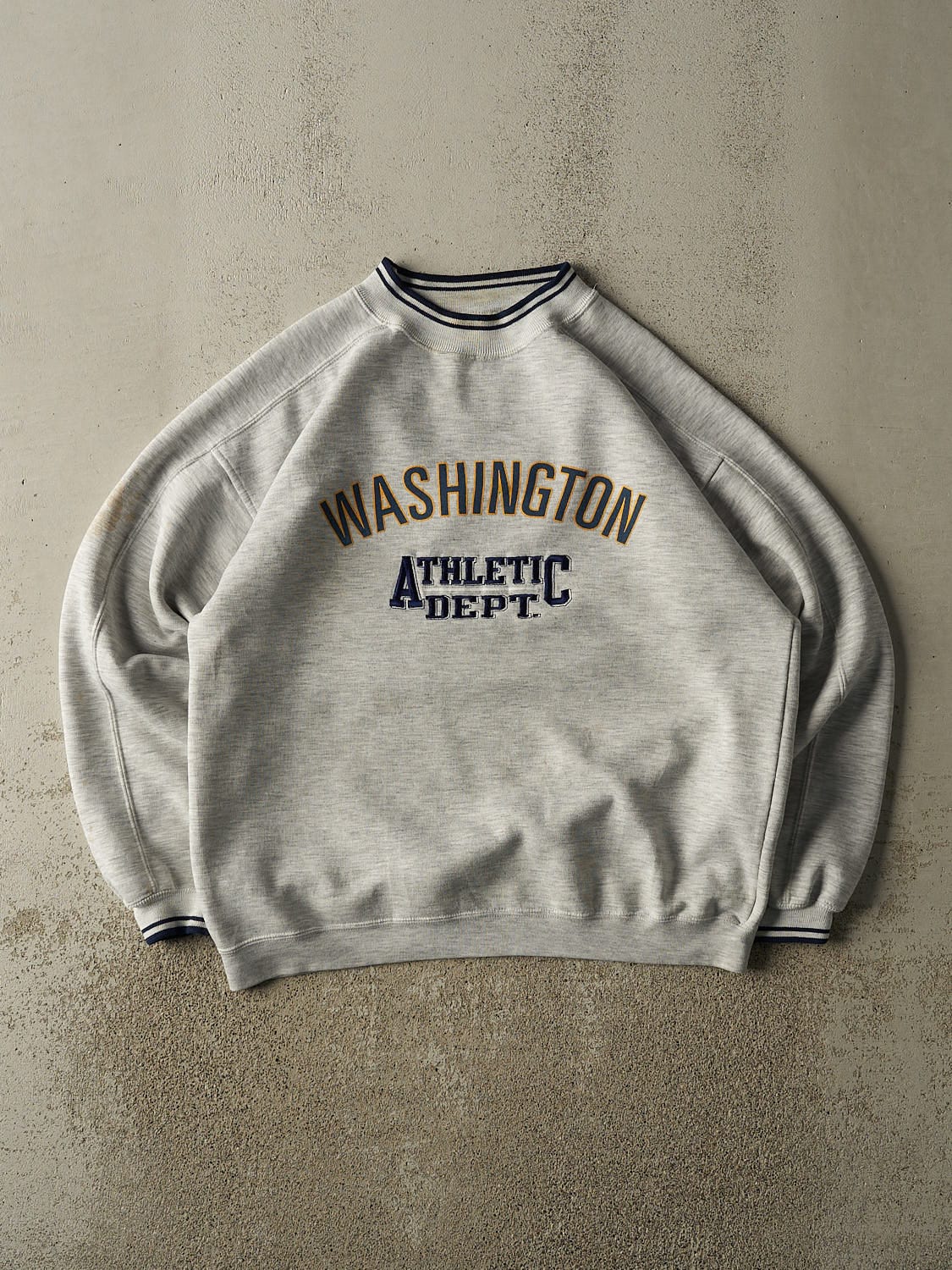 Vintage 90s Heather Grey Washington Athletic Dept Crewneck (XL/XXL)
