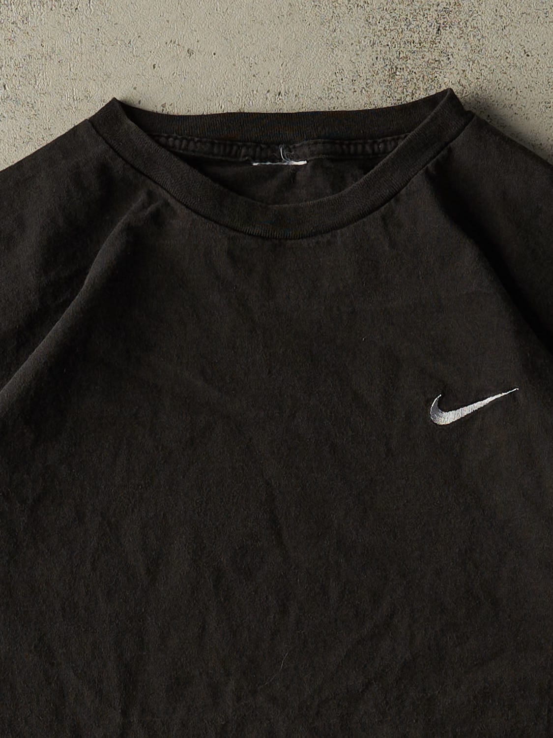 Vintage 90s Black Nike Embroidered Tee (L/XL)