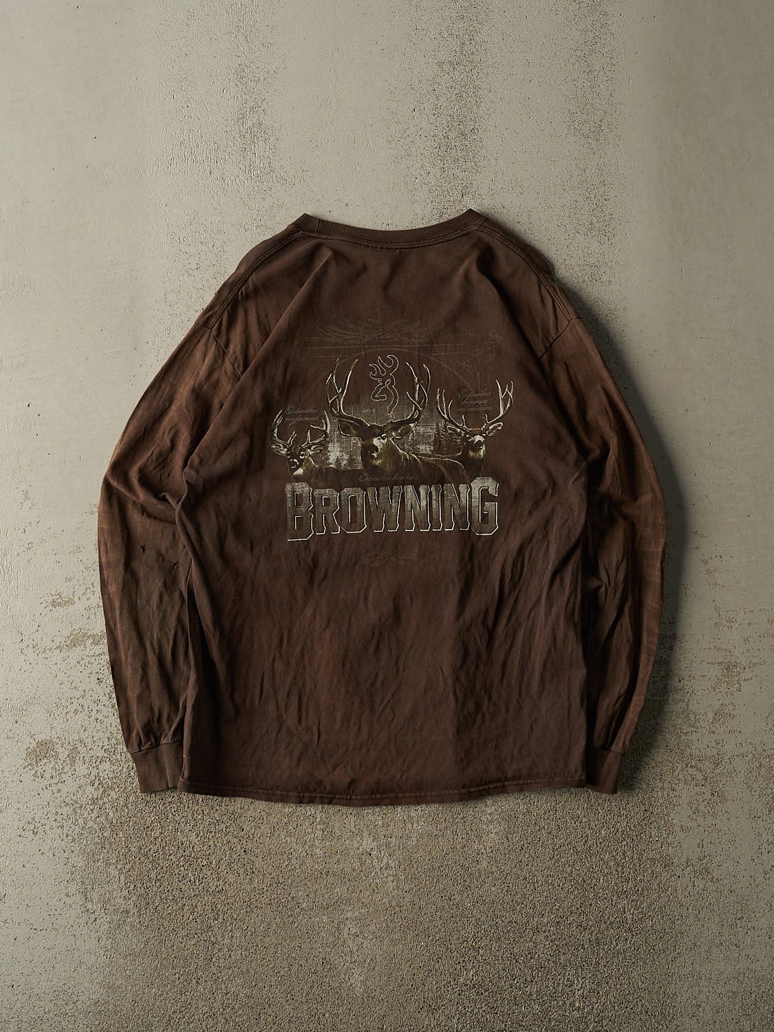 Vintage 90s Brown Browning Long Sleeve (L/XL)