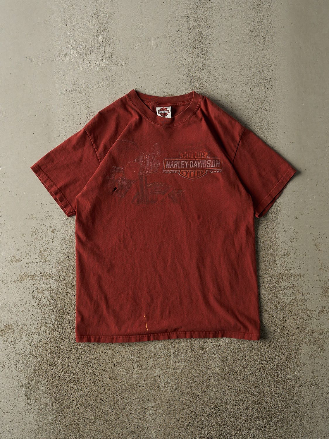 Vintage 14' Orange Harley Davidson New Hampshire Tee (S/M)