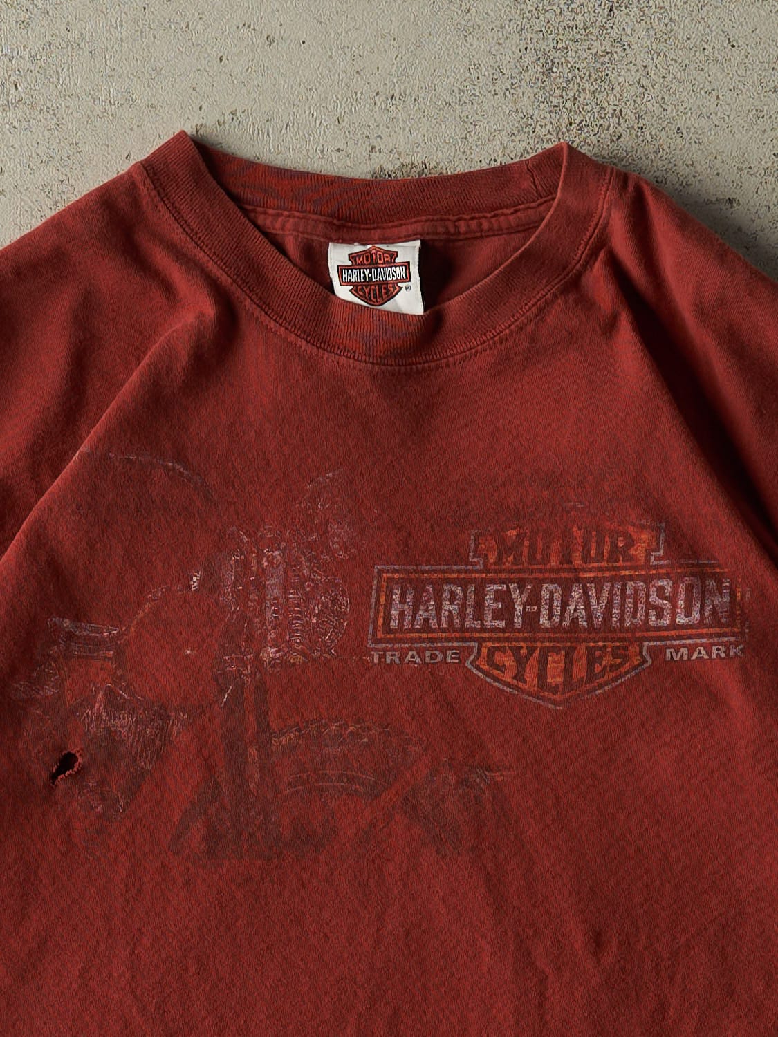 Vintage 14' Orange Harley Davidson New Hampshire Tee (S/M)