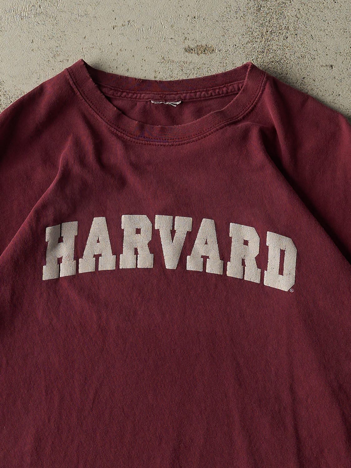 Vintage 90s Maroon Harvard Tee (M/L)