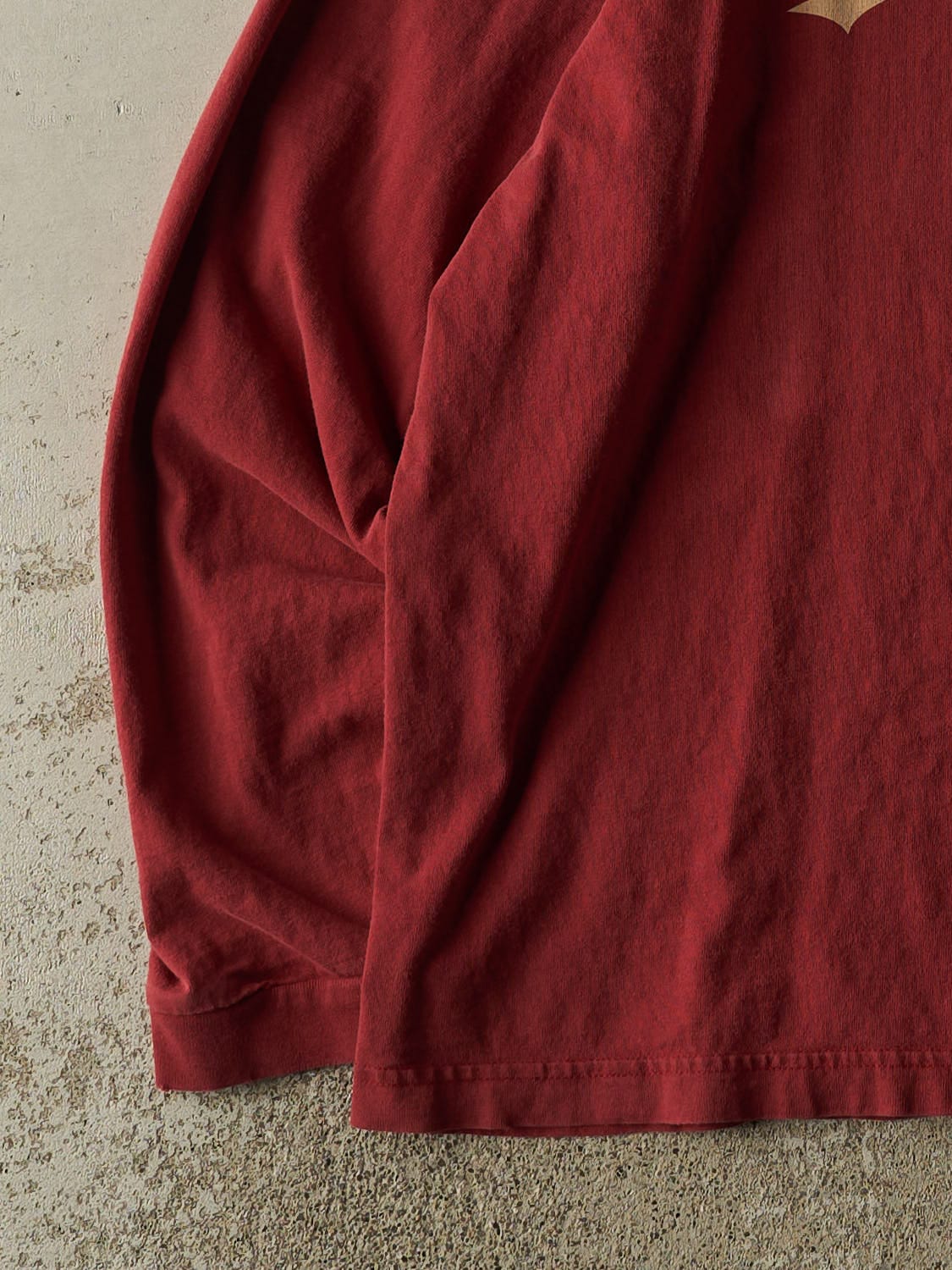 Vintage 90s Burgundy Structure Long Sleeve (L/XL)