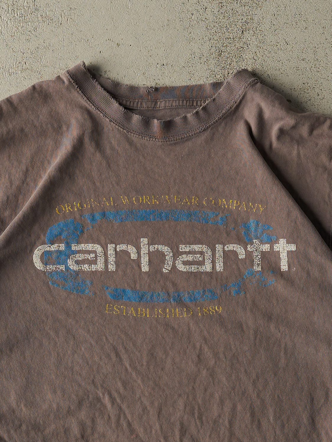 Vintage 90s Grey Carhartt Tee (L/XL)