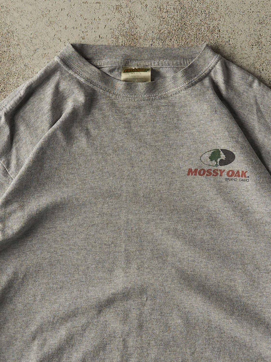 Vintage 90s Grey Mossy Oak Long Sleeve (L)