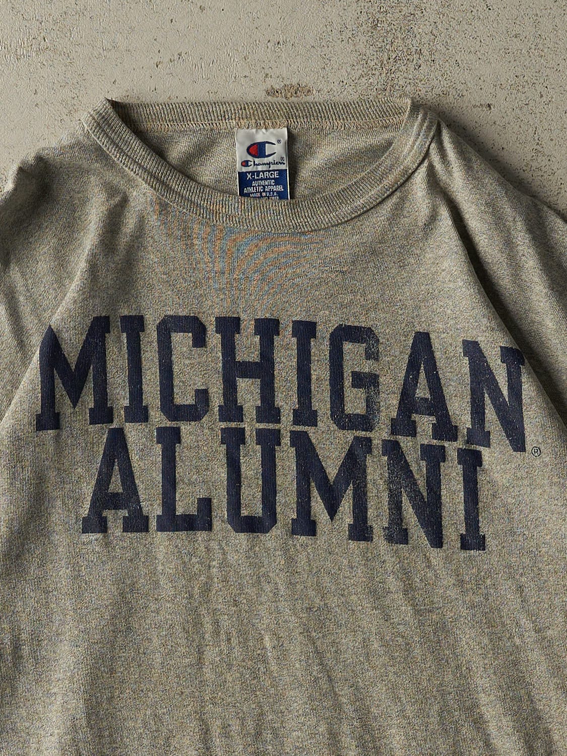 Vintage 90s Grey University of Michigan Alumni Tee (L/XL)