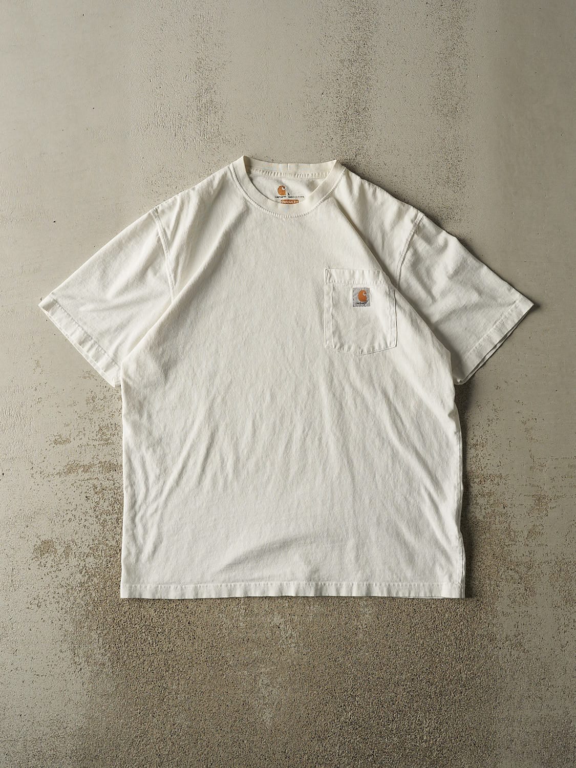 Vintage Y2K White Carhartt Pocket Tee (XL)