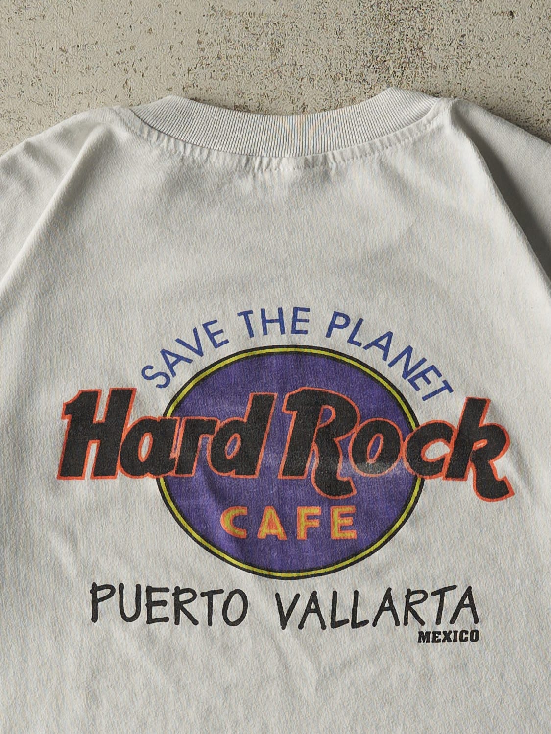Vintage 90s Grey Hard Rock Cafe Puerto Vallarta Tee (M/L)