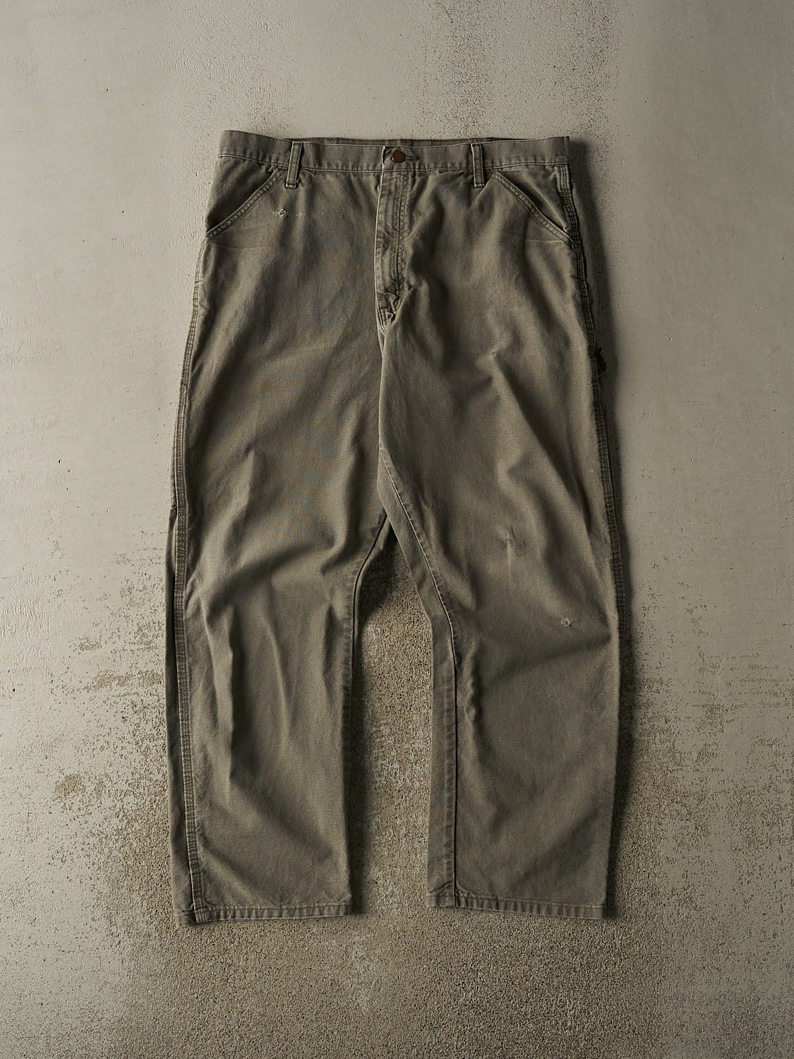 Vintage 90s Green Rustler Carpenter Work Pants (37x30.5)