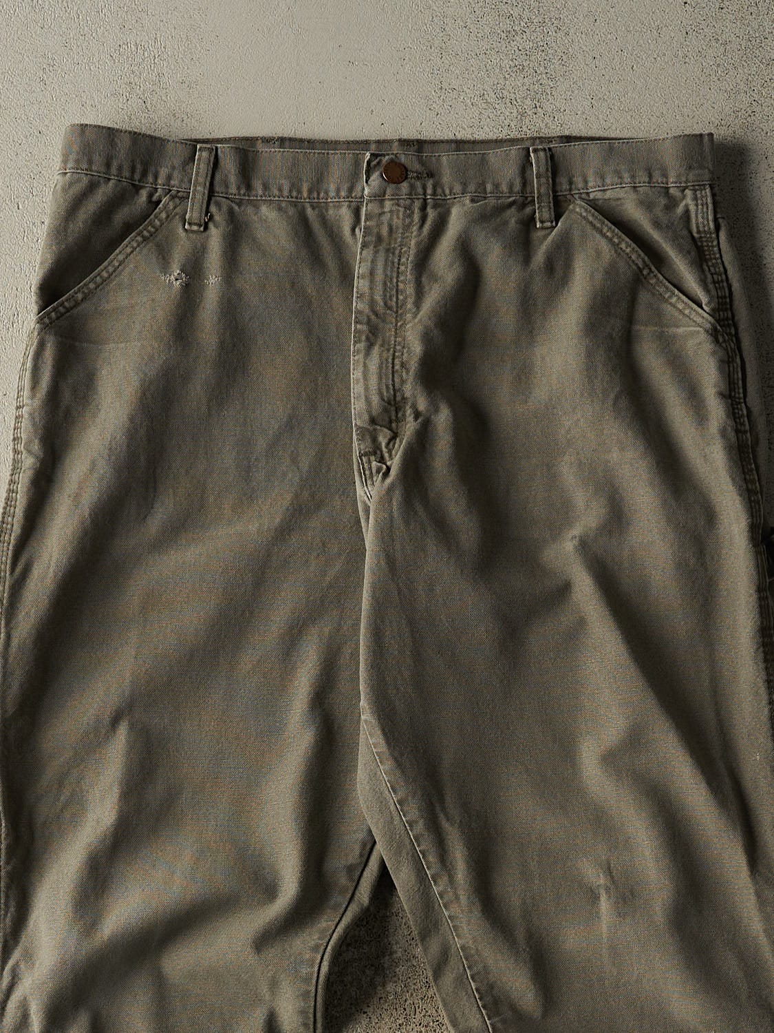Vintage 90s Green Rustler Carpenter Work Pants (37x30.5)