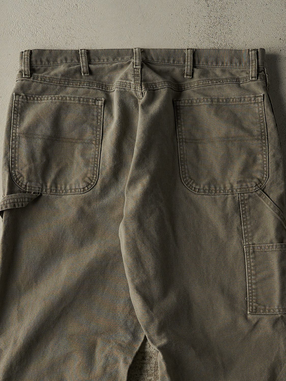 Vintage 90s Green Rustler Carpenter Work Pants (37x30.5)