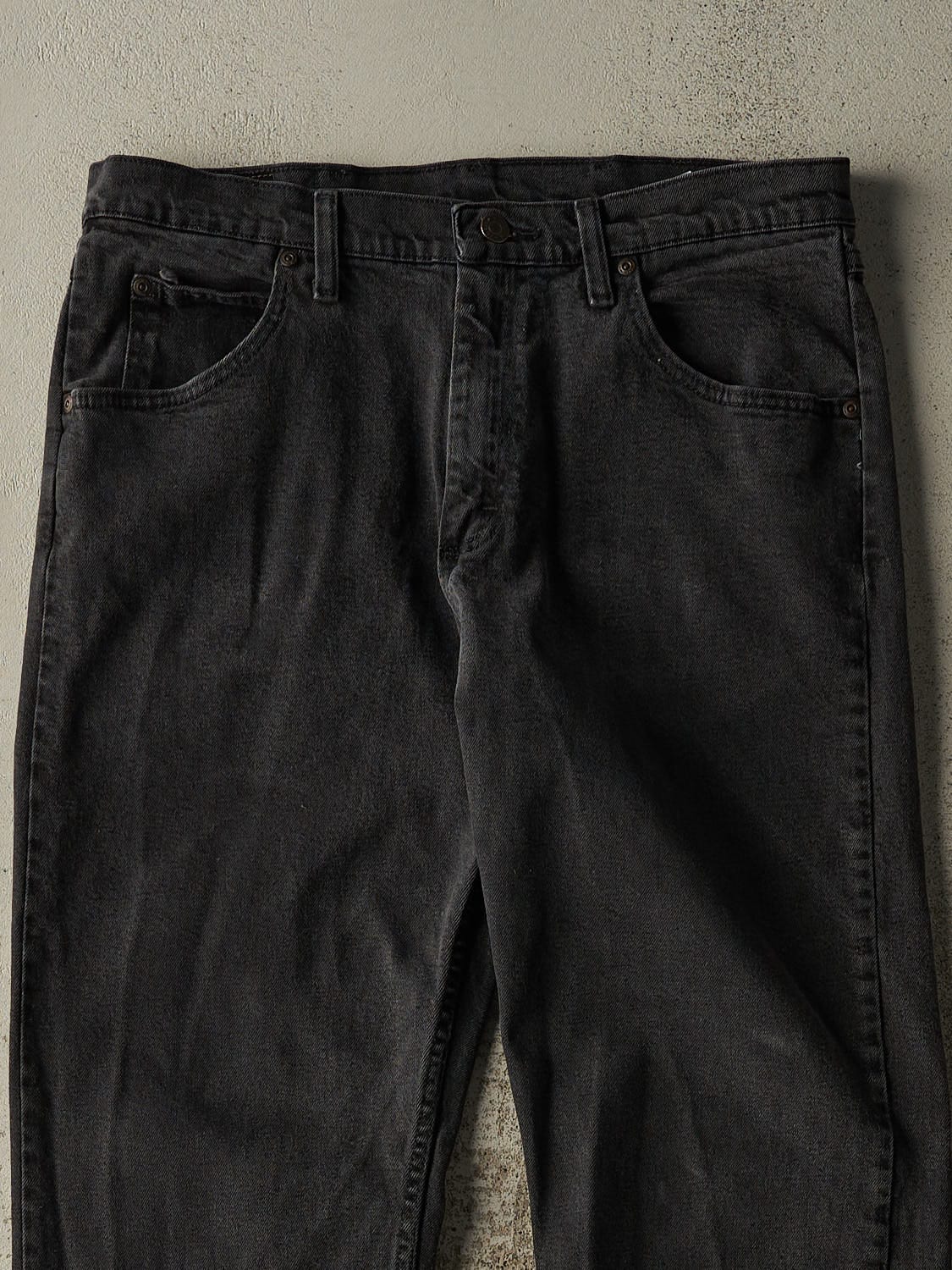 Vintage 90s Faded Black Wrangler Denim Pants (33x29)