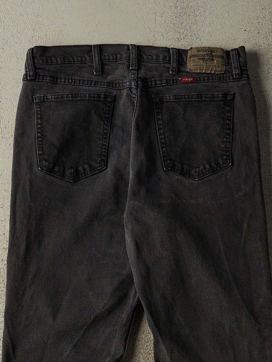 Vintage 90s Faded Black Wrangler Denim Pants (33x29)