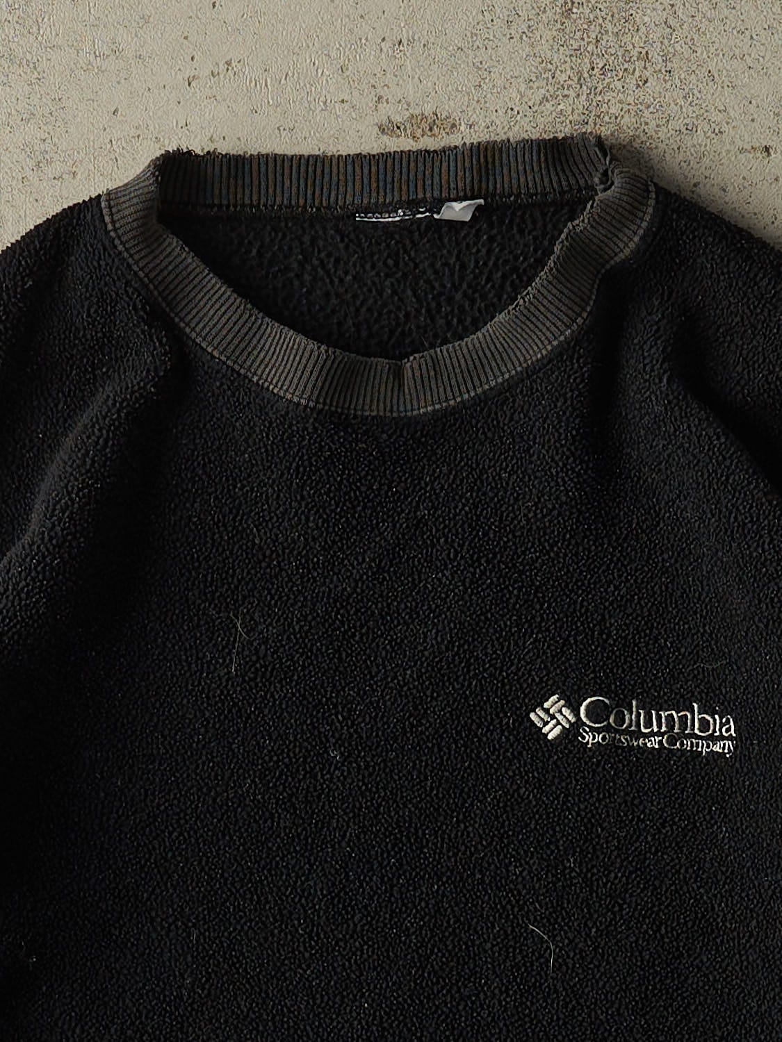 Vintage 90s Black Columbia Embroidered Fleece (L/XL)